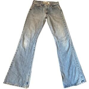 Vintage Abercrombie & Fitch Women (Size 8)  TALL  LIGHT WASH BOOTCUT Slouch